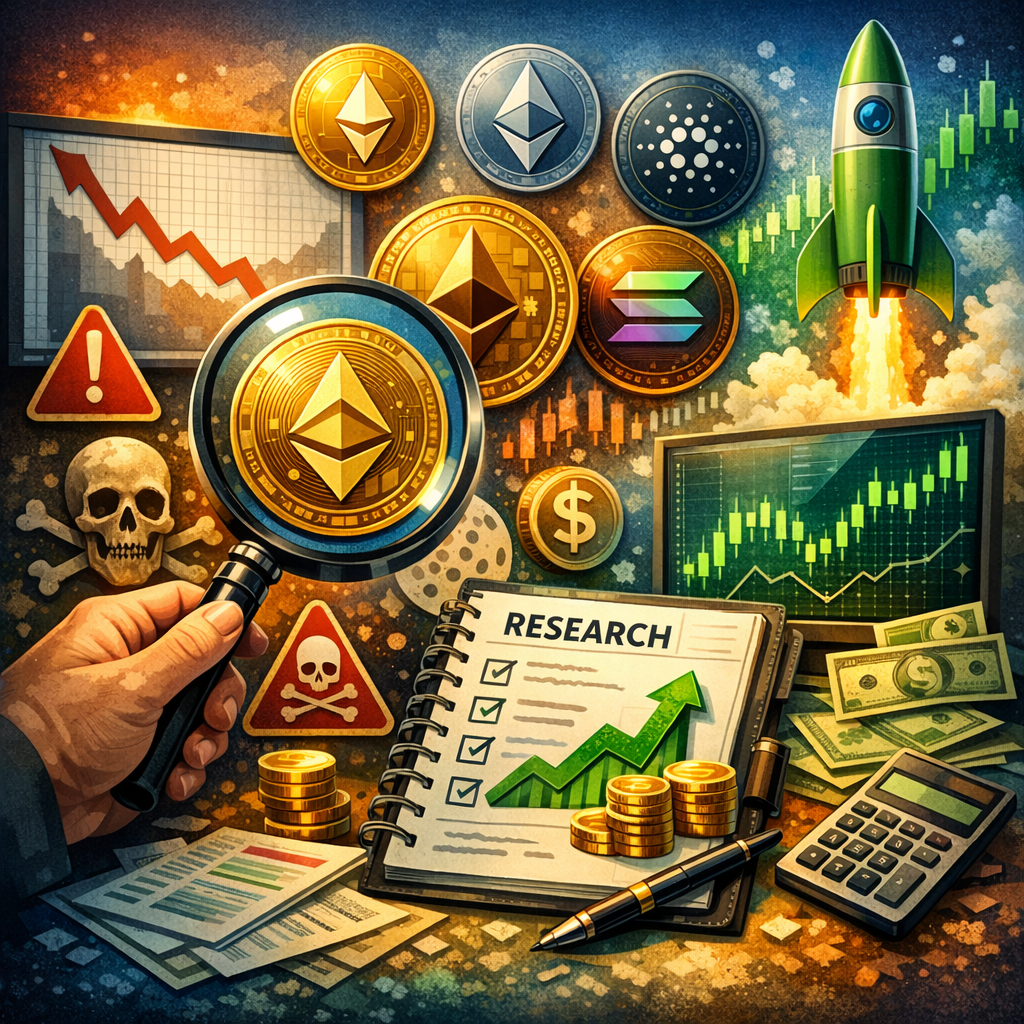 Illustration of Altcoin Research Risks and Rewards: Must-Have Insights for Success