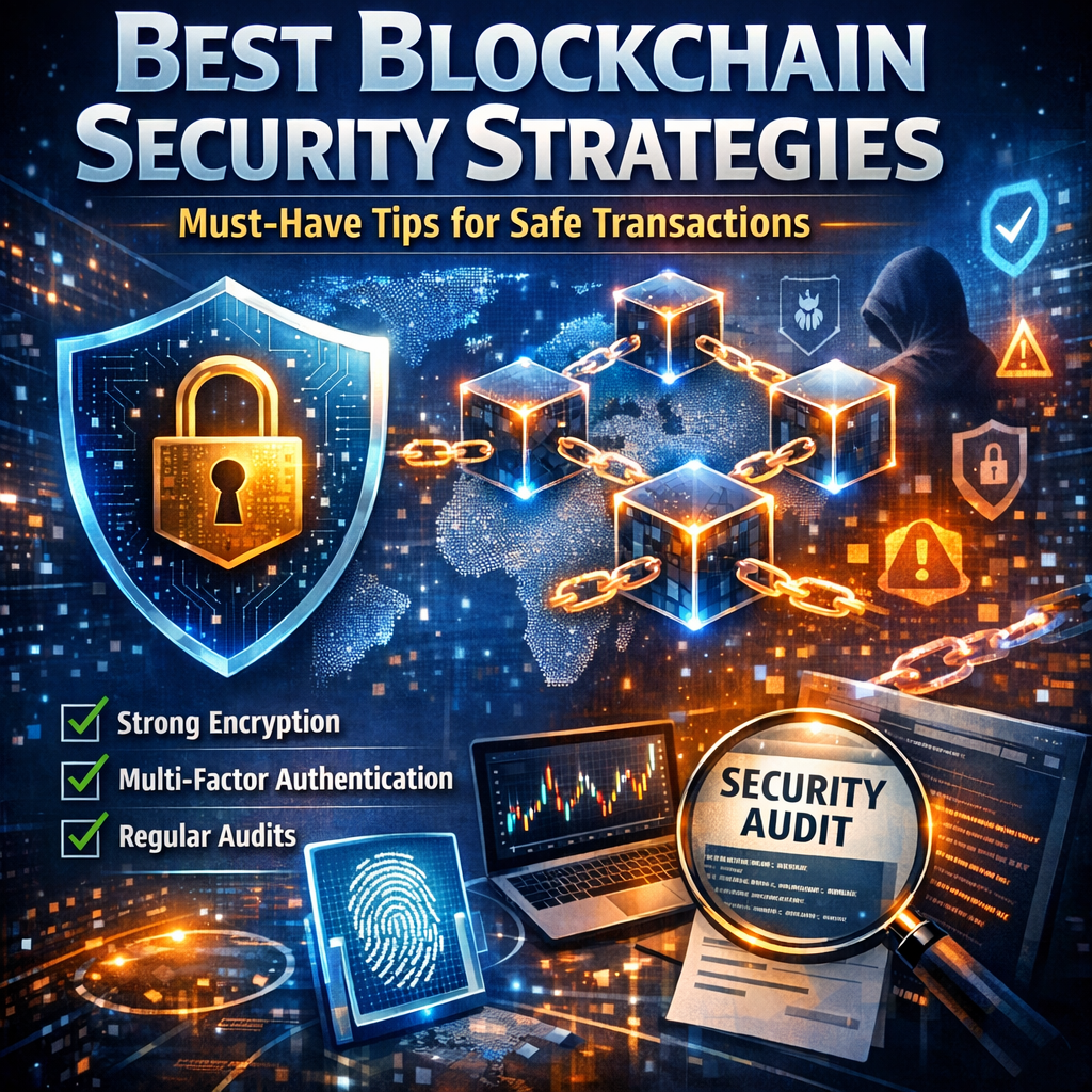 Illustration of Best Blockchain Security Strategies: Must-Have Tips for Safe Transactions