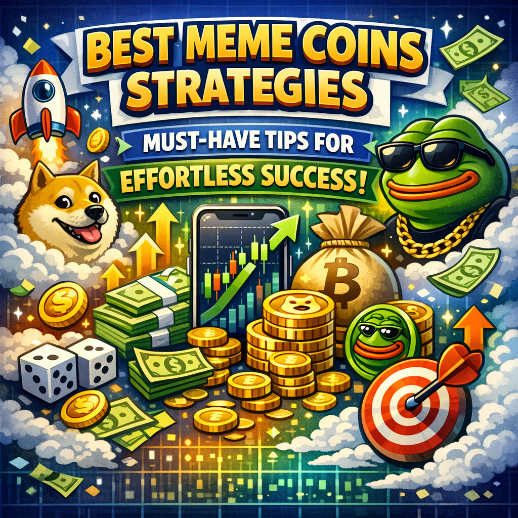 Illustration of Best Meme Coins Strategies: Must-Have Tips for Effortless Success