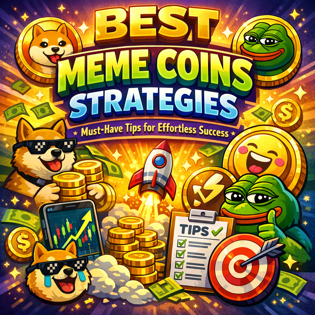 Illustration of Best Meme Coins Strategies: Must-Have Tips for Effortless Success