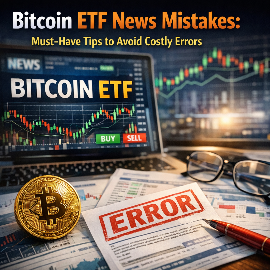Illustration of Bitcoin ETF News Mistakes: Must-Have Tips to Avoid Costly Errors