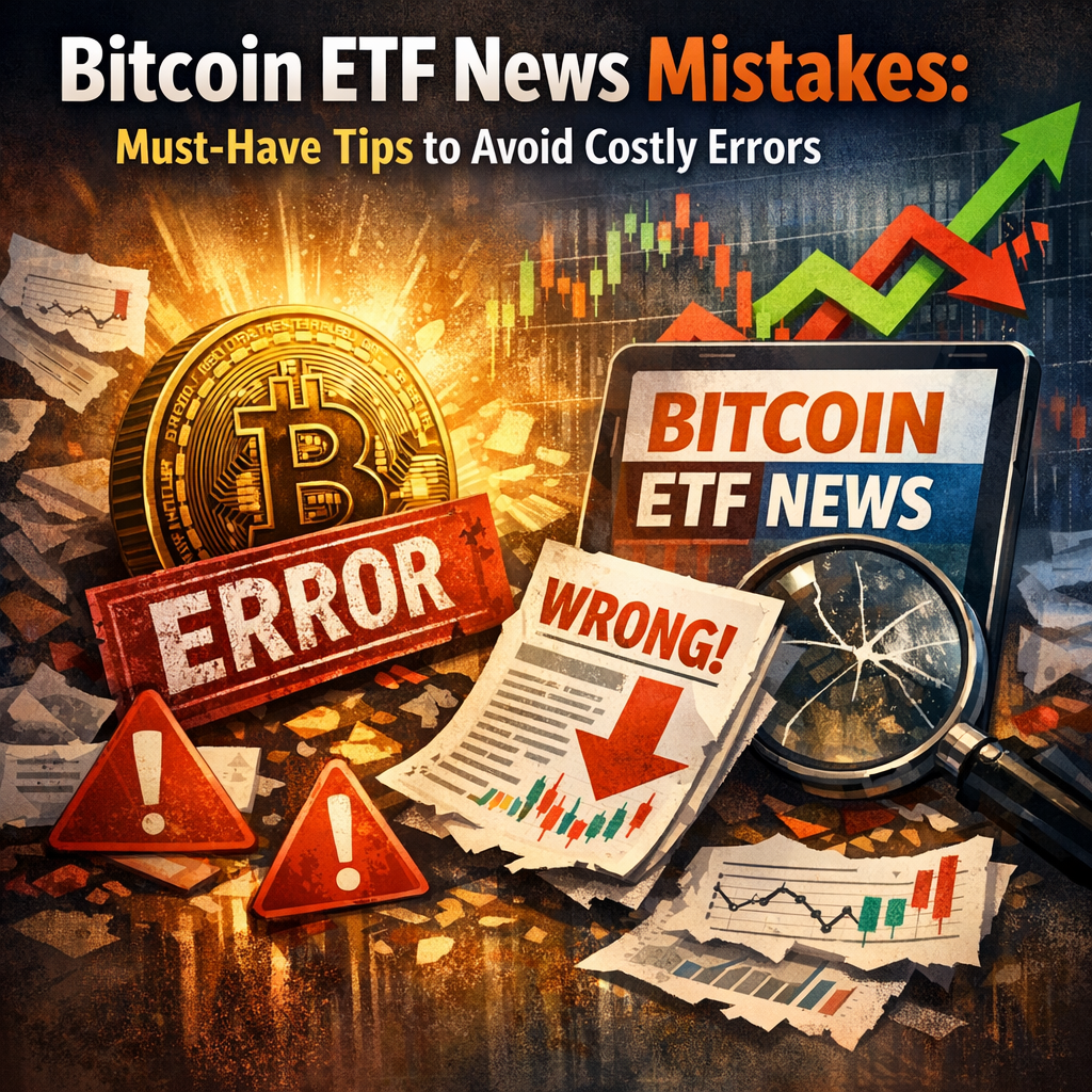 Illustration of Bitcoin ETF News Mistakes: Must-Have Tips to Avoid Costly Errors