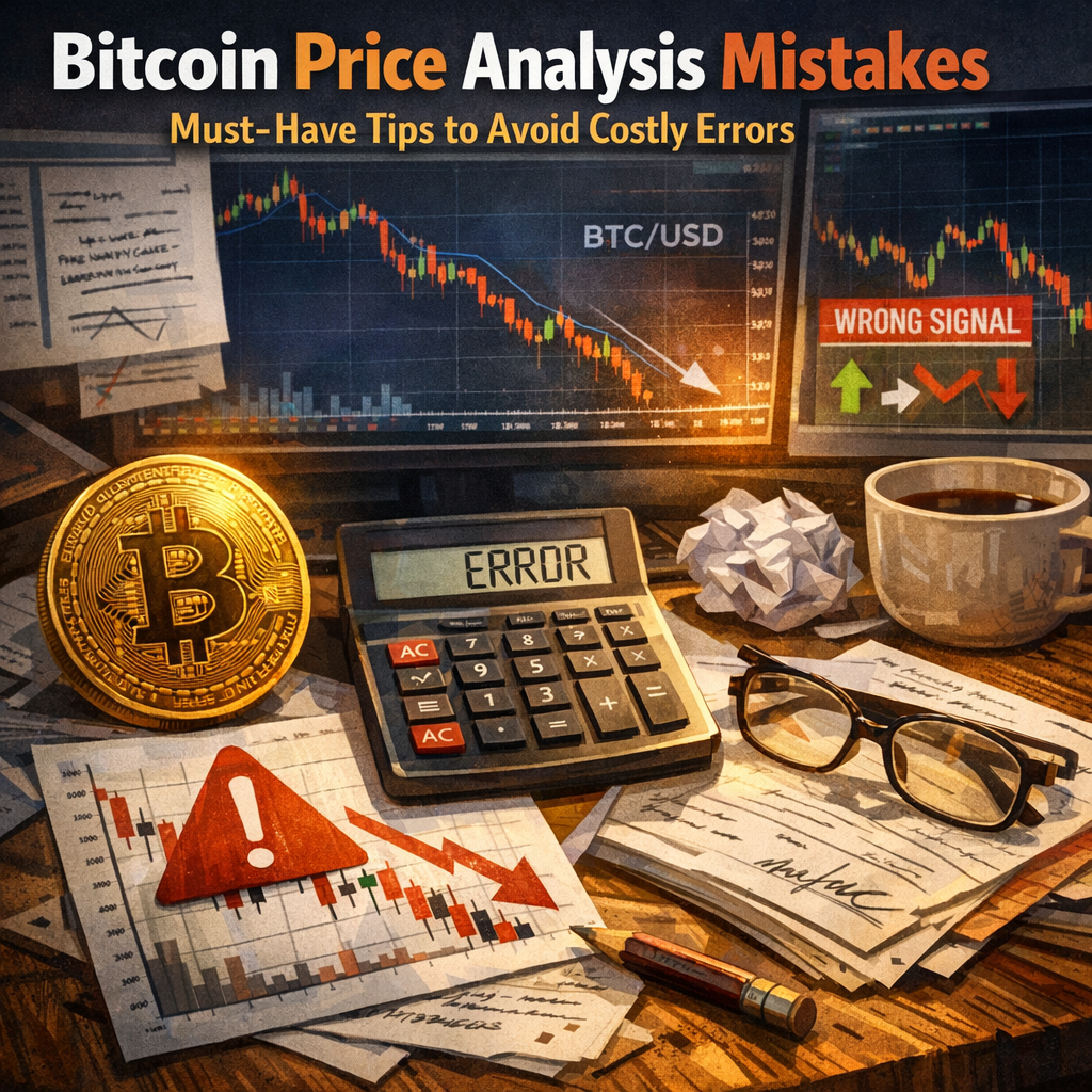 Illustration of Bitcoin Price Analysis Mistakes: Must-Have Tips to Avoid Costly Errors