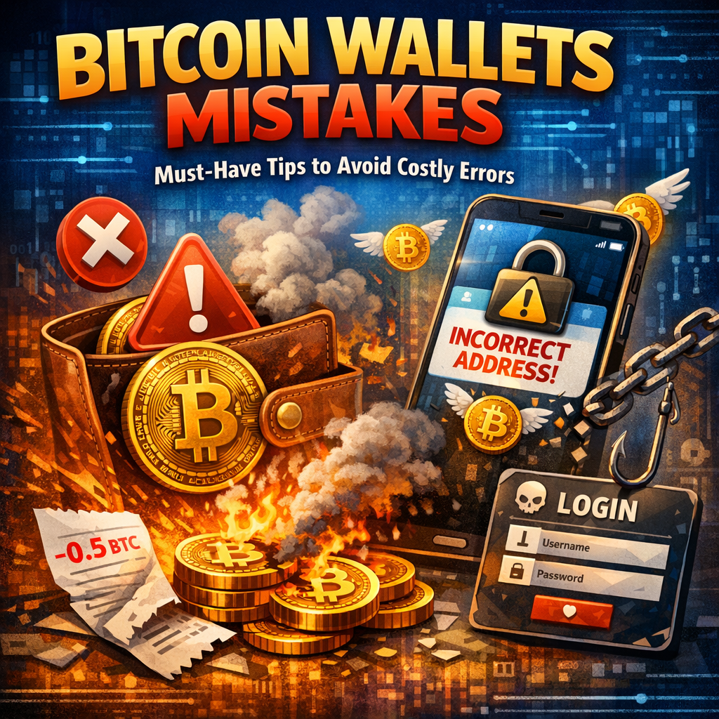 Illustration of Bitcoin Wallets Mistakes: Must-Have Tips to Avoid Costly Errors