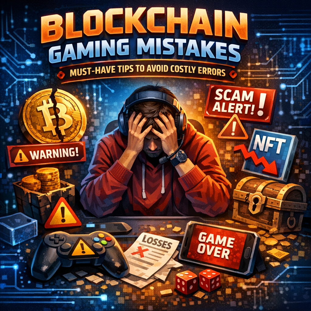 Illustration of Blockchain Gaming Mistakes: Must-Have Tips to Avoid Costly Errors