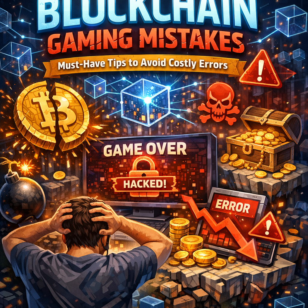 Illustration of Blockchain Gaming Mistakes: Must-Have Tips to Avoid Costly Errors