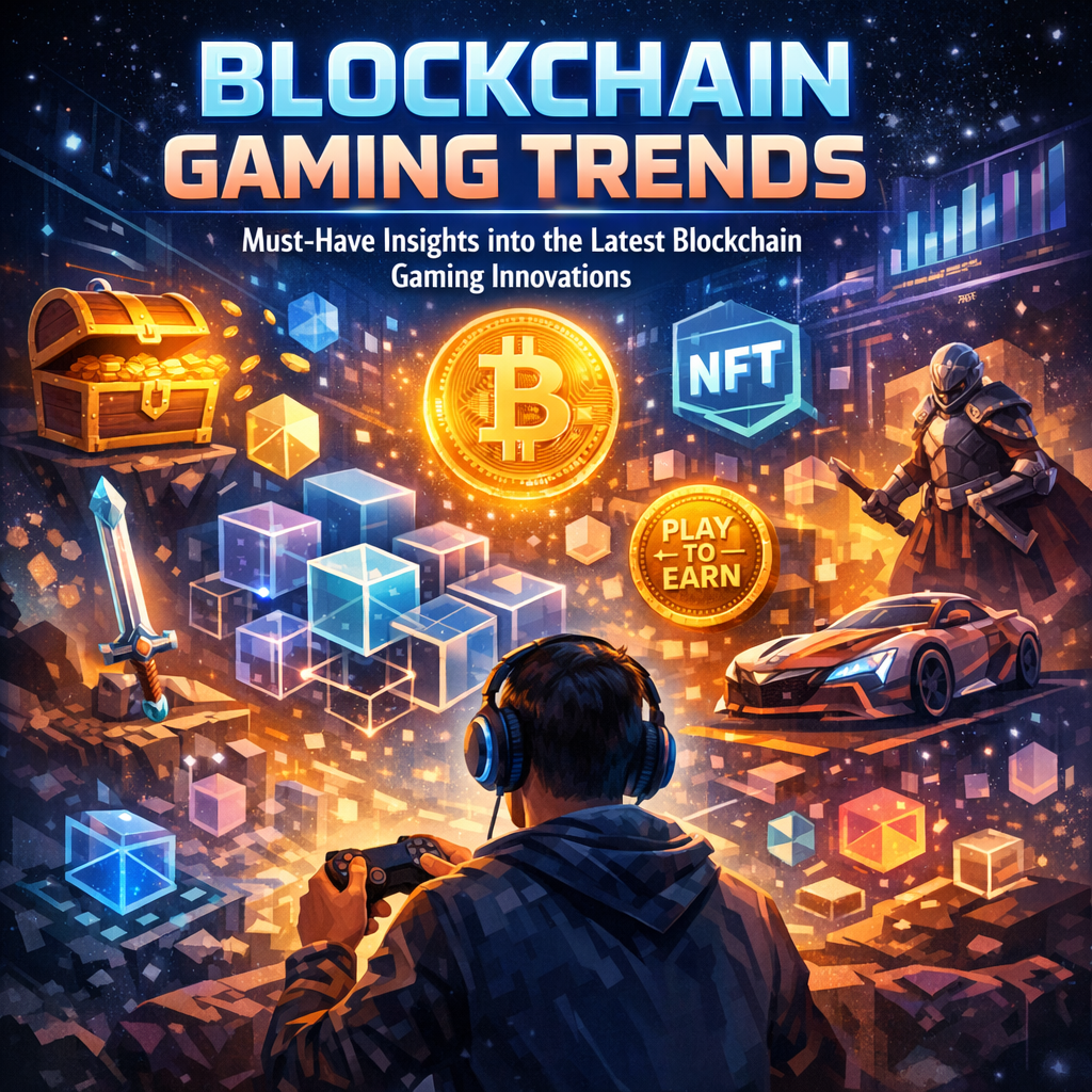 Illustration of Blockchain Gaming Trends: Must-Have Insights into the Latest Blockchain Gaming Innovations