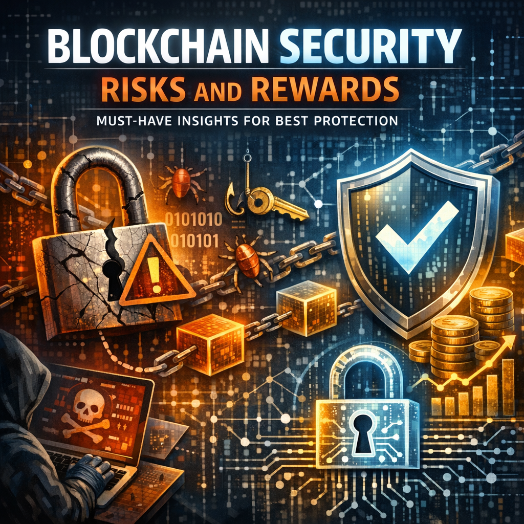 Illustration of Blockchain Security Risks and Rewards: Must-Have Insights for Best Protection