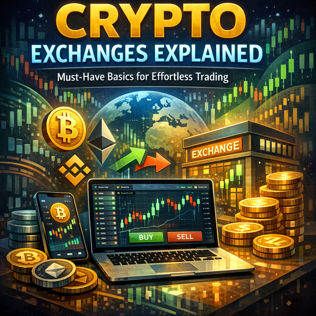 Illustration of Crypto Exchanges Explained: Must-Have Basics for Effortless Trading