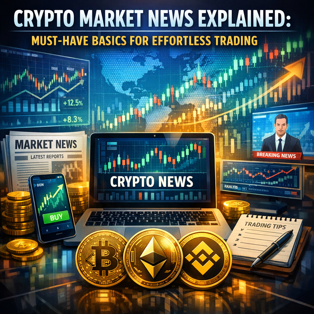 Illustration of Crypto Market News Explained: Must-Have Basics for Effortless Trading