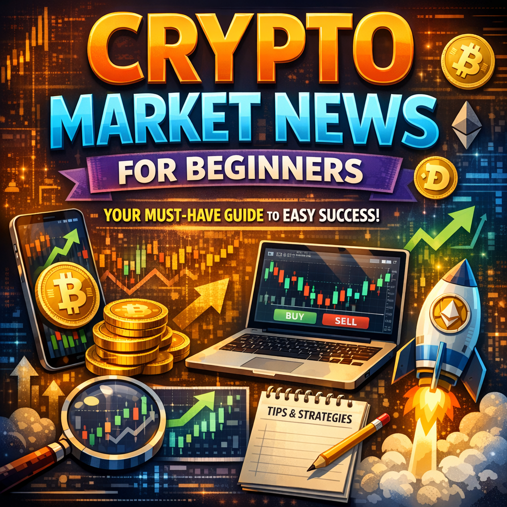 Illustration of Crypto Market News for Beginners: Your Must-Have Guide to Easy Success