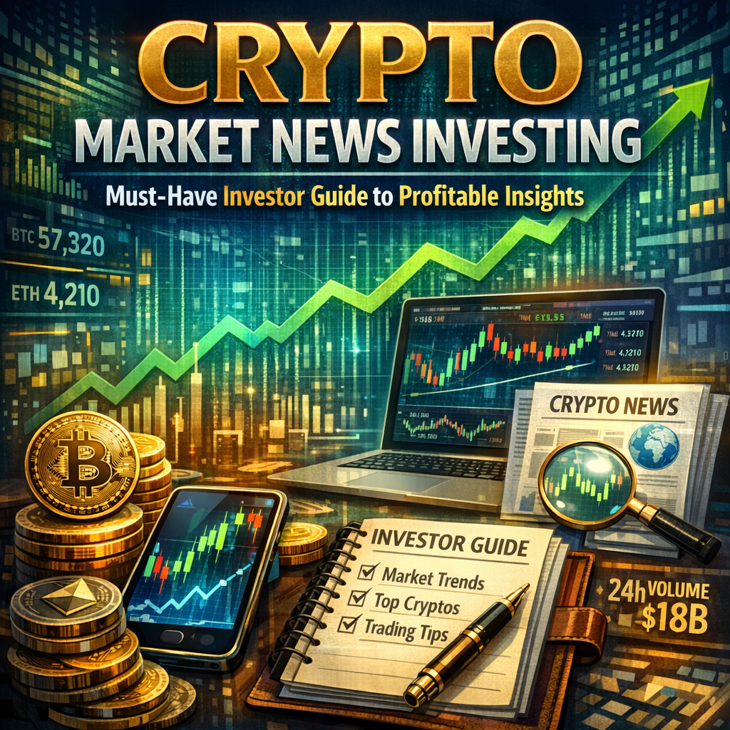 Illustration of Crypto Market News Investing: Must-Have Investor Guide to Profitable Insights