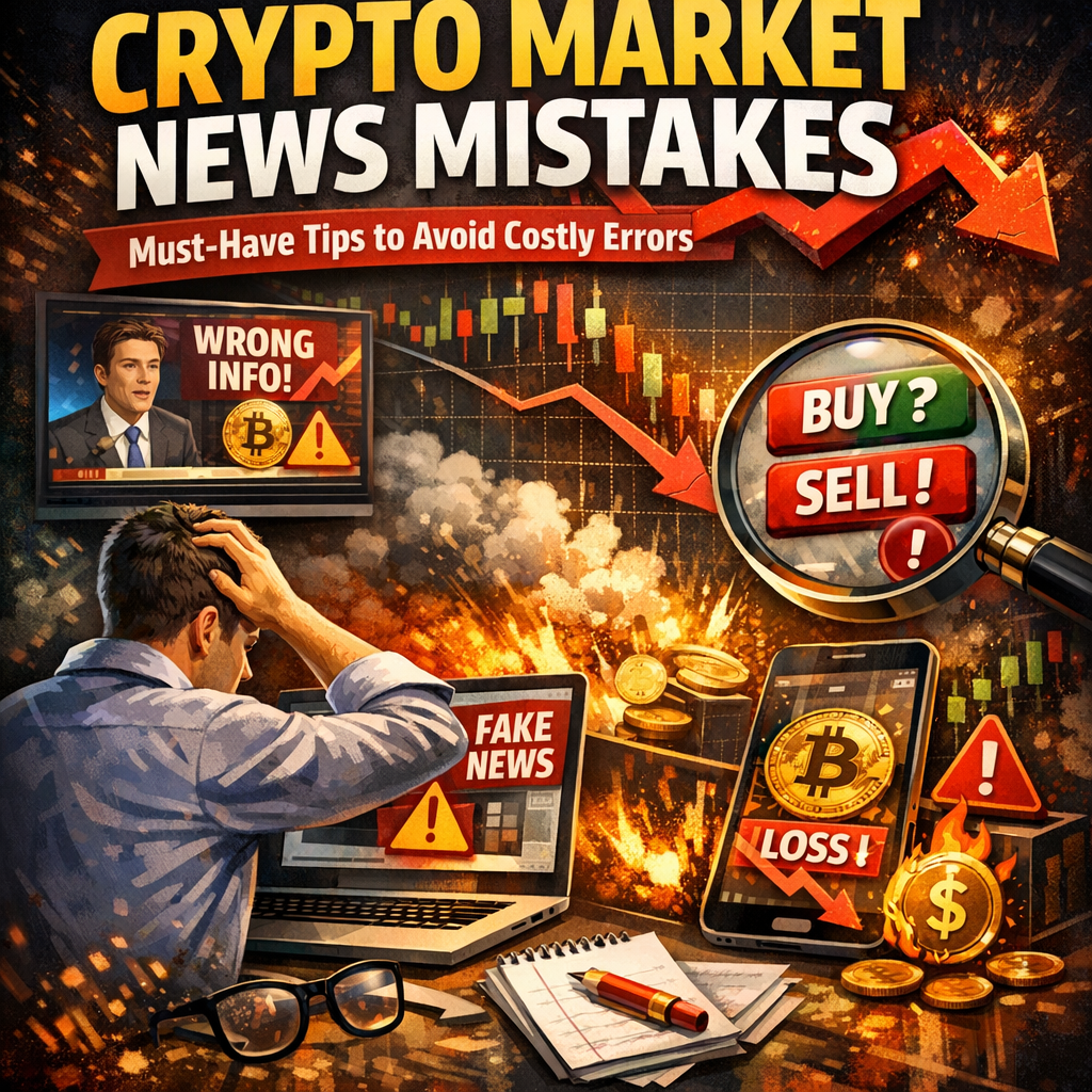Illustration of Crypto Market News Mistakes: Must-Have Tips to Avoid Costly Errors