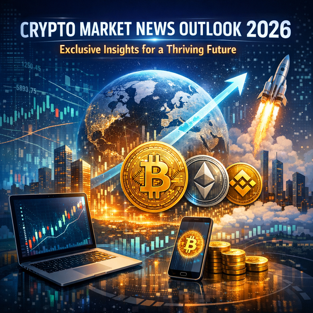 Illustration of Crypto Market News Outlook 2026: Exclusive Insights for a Thriving Future