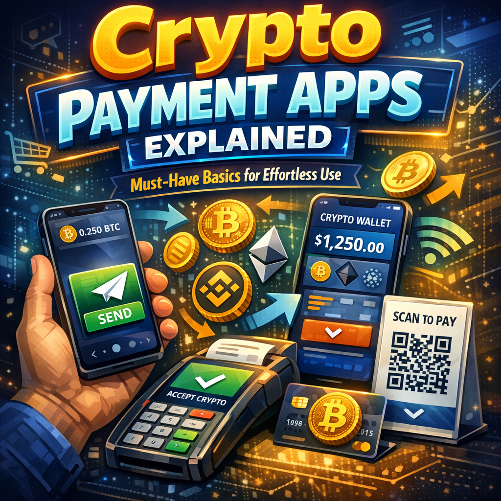 Illustration of Crypto Payment Apps Explained: Must-Have Basics for Effortless Use
