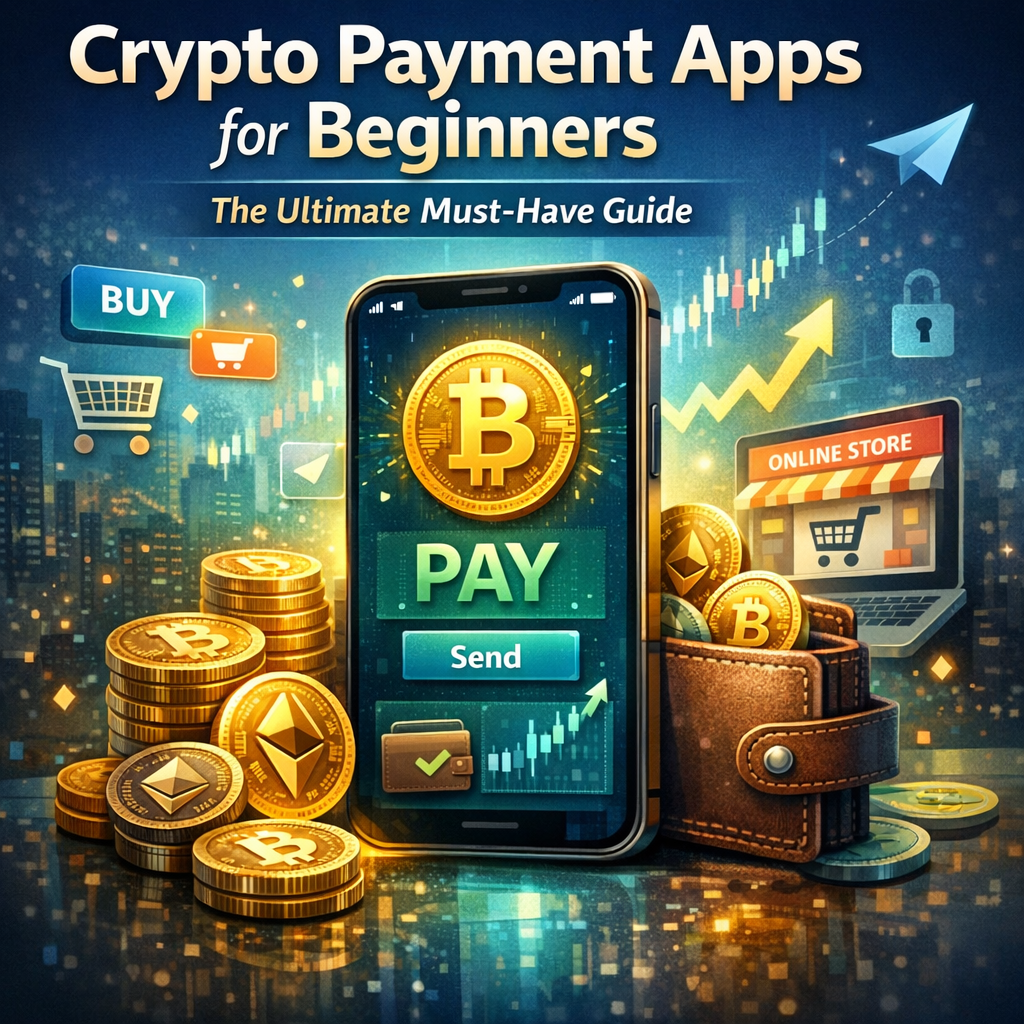 Illustration of Crypto Payment Apps for Beginners: The Ultimate Must-Have Guide