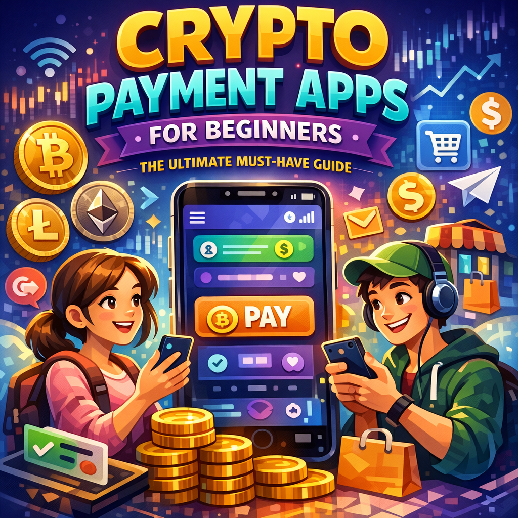 Illustration of Crypto Payment Apps for Beginners: The Ultimate Must-Have Guide