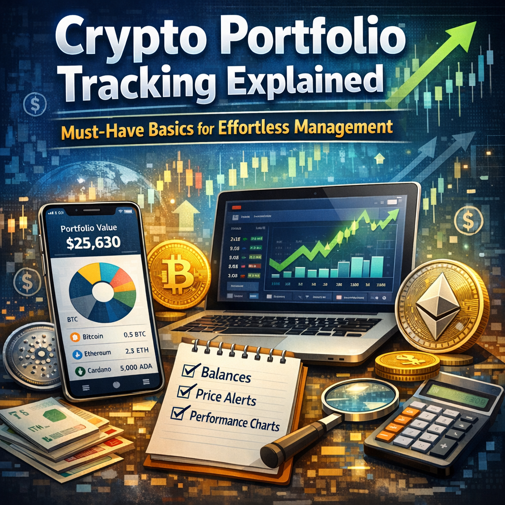 Illustration of Crypto Portfolio Tracking Explained: Must-Have Basics for Effortless Management