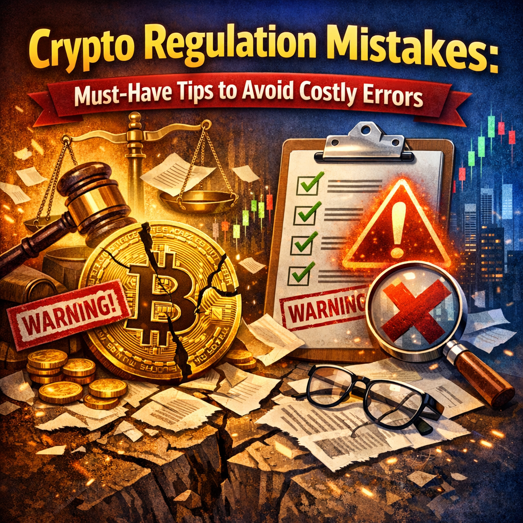 Illustration of Crypto Regulation Mistakes: Must-Have Tips to Avoid Costly Errors