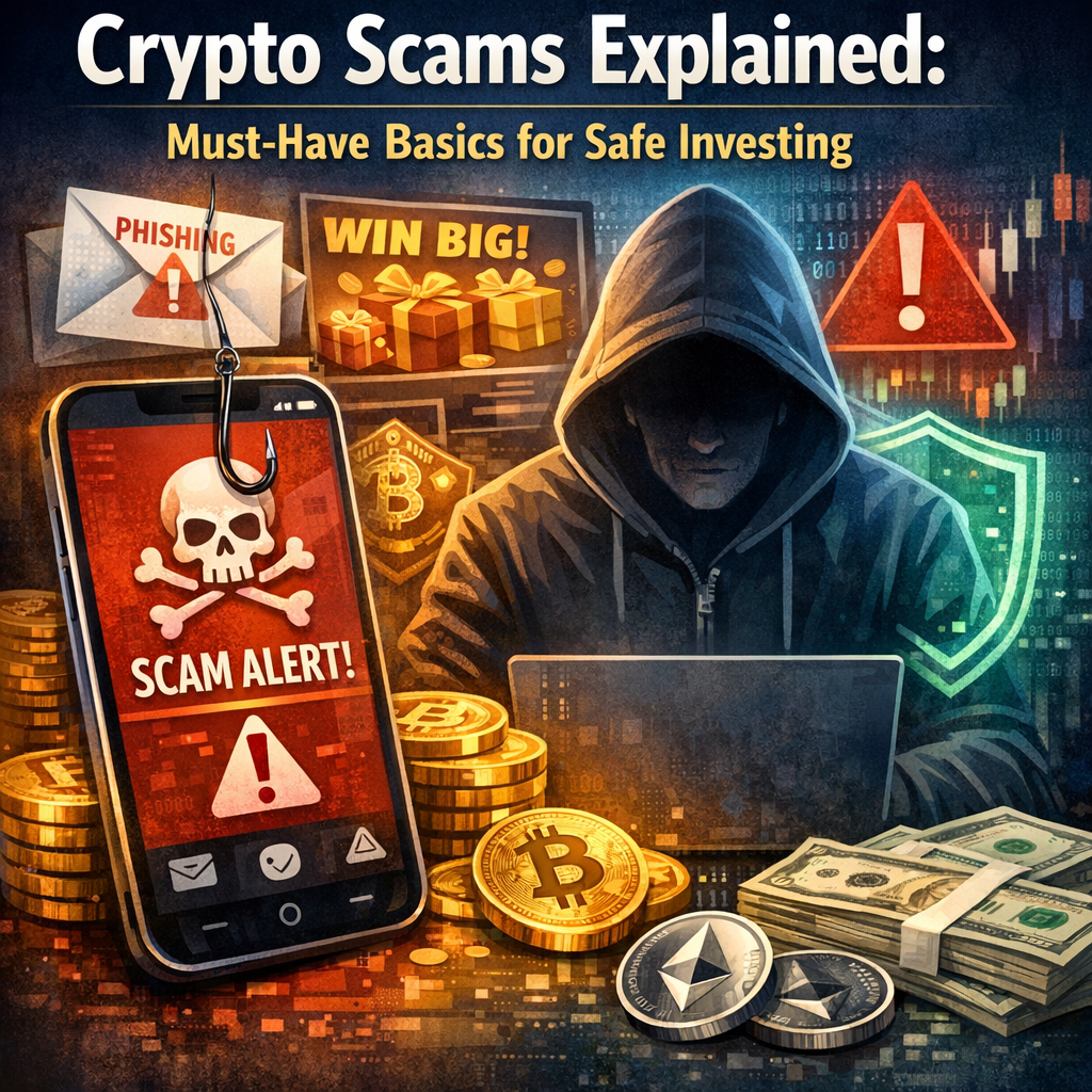 Illustration of Crypto Scams Explained: Must-Have Basics for Safe Investing