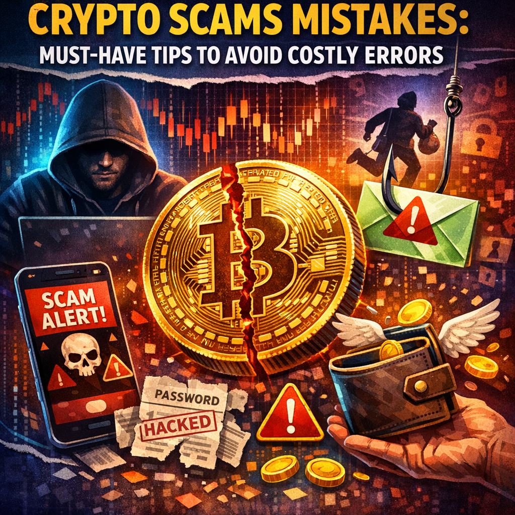 Illustration of Crypto Scams Mistakes: Must-Have Tips to Avoid Costly Errors