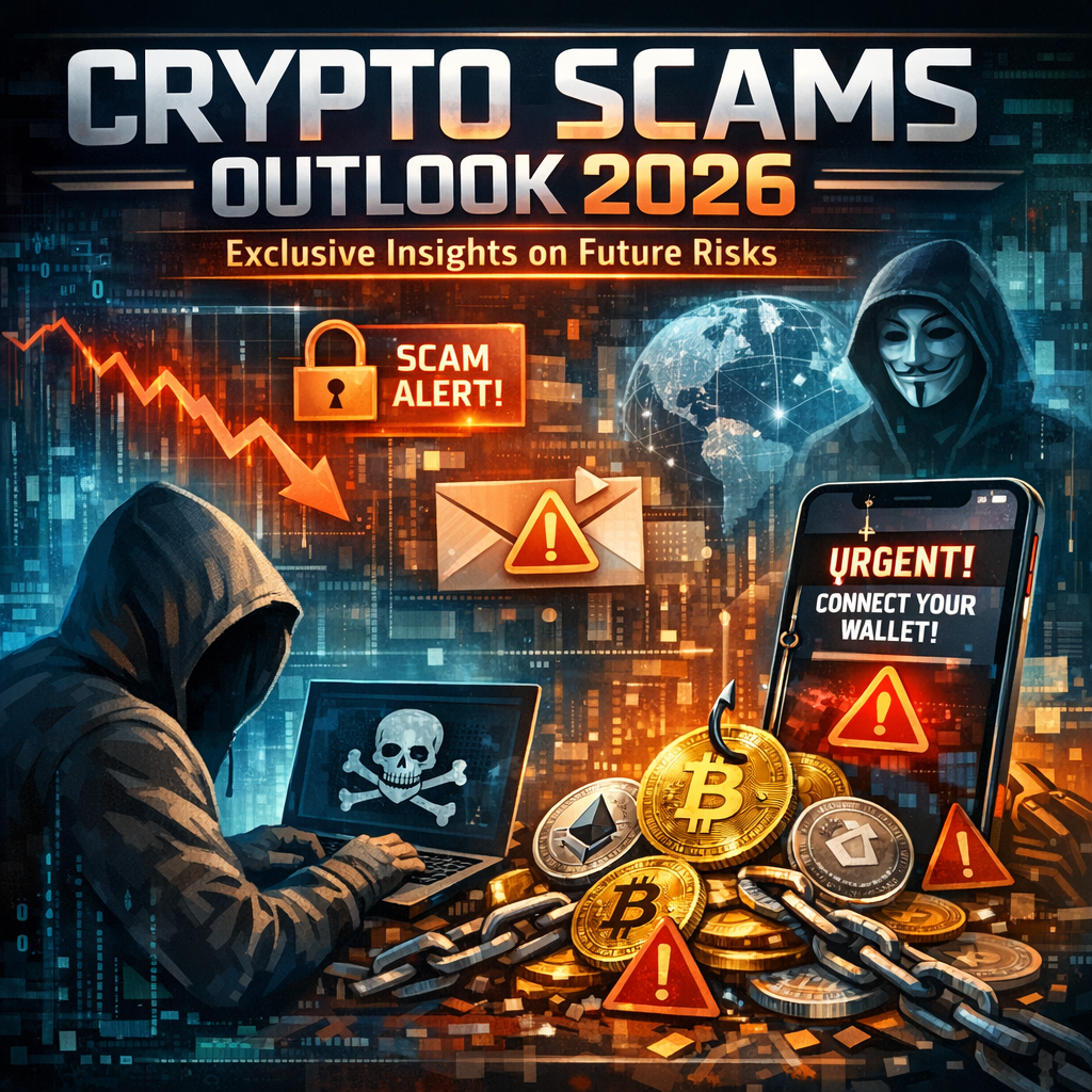 Illustration of Crypto Scams Outlook 2026: Exclusive Insights on Future Risks