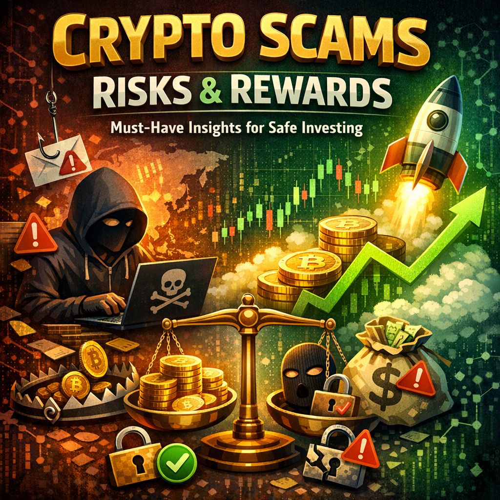 Illustration of Crypto Scams Risks and Rewards: Must-Have Insights for Safe Investing