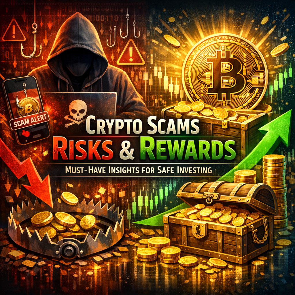 Illustration of Crypto Scams Risks and Rewards: Must-Have Insights for Safe Investing