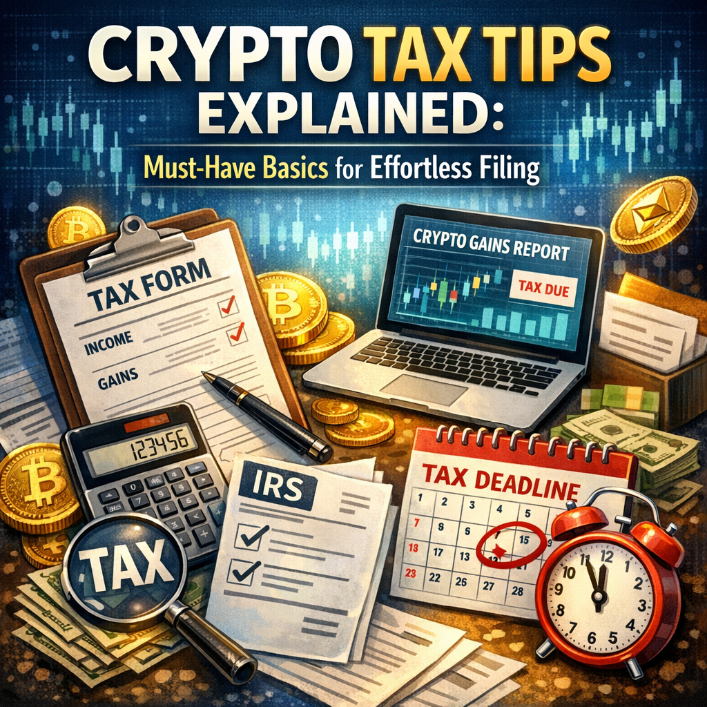 Illustration of Crypto Tax Tips Explained: Must-Have Basics for Effortless Filing
