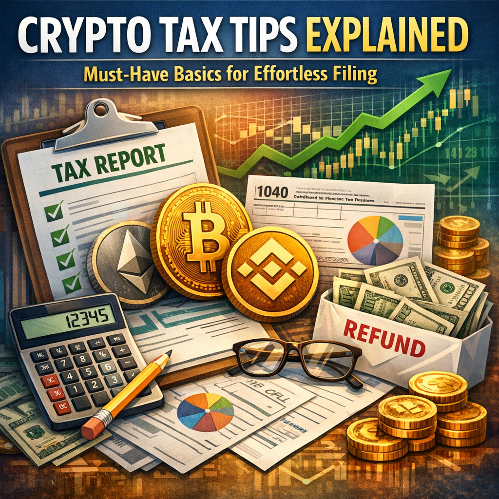 Illustration of Crypto Tax Tips Explained: Must-Have Basics for Effortless Filing