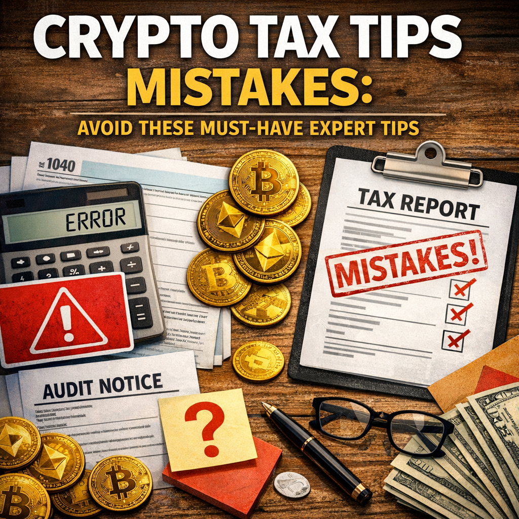 Illustration of Crypto Tax Tips Mistakes: Avoid These Must-Have Expert Tips