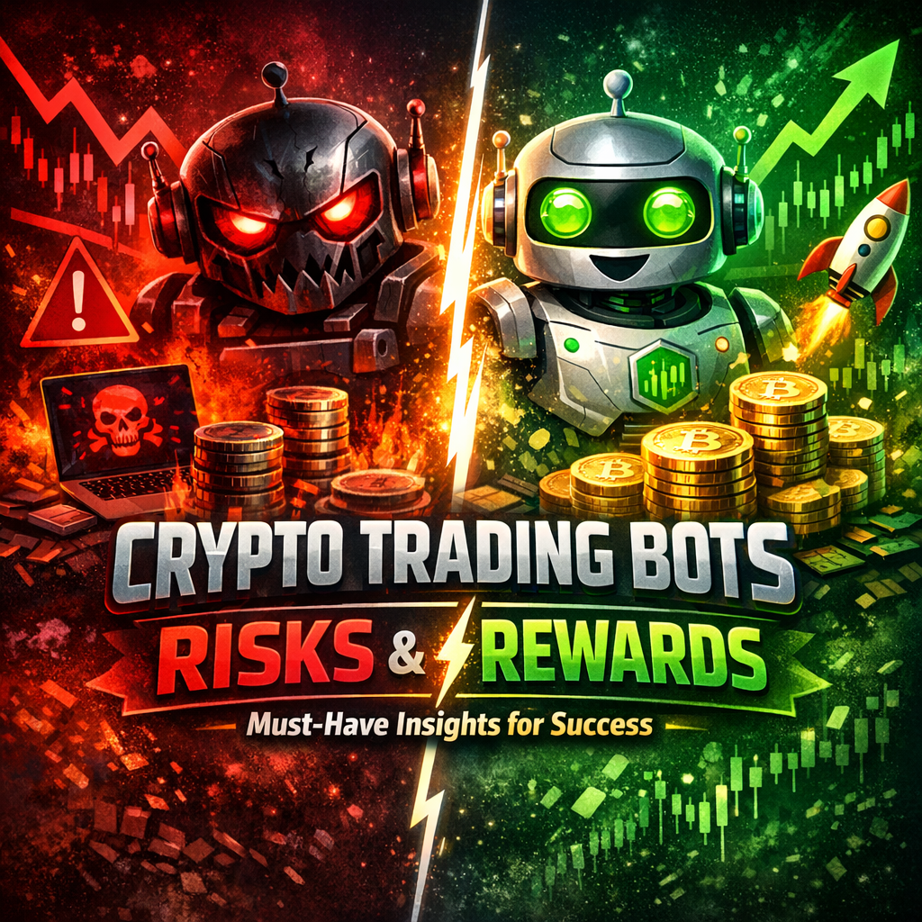 Illustration of Crypto Trading Bots Risks and Rewards: Must-Have Insights for Success