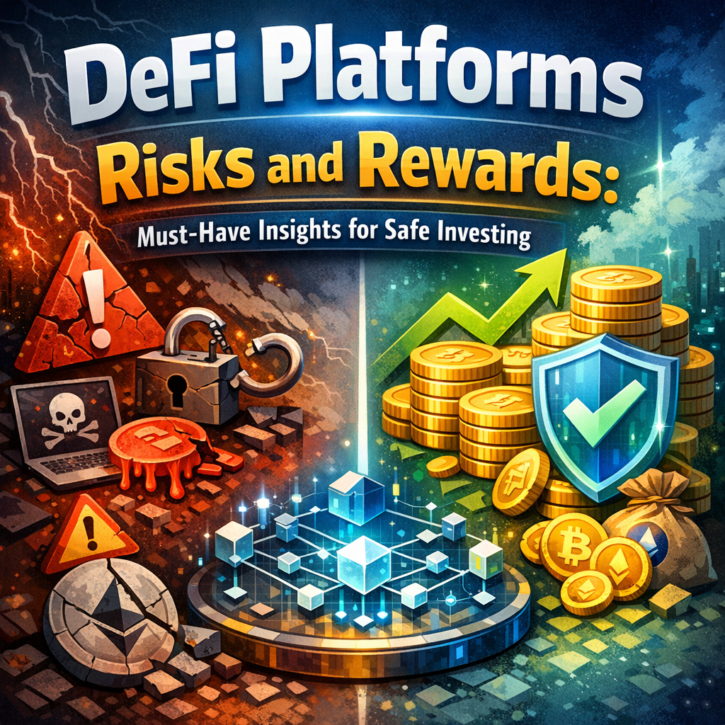 Illustration of DeFi Platforms Risks and Rewards: Must-Have Insights for Safe Investing