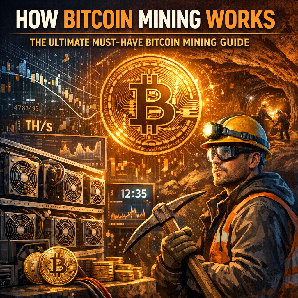 Illustration of How Bitcoin Mining Works: The Ultimate Must-Have Bitcoin Mining Guide