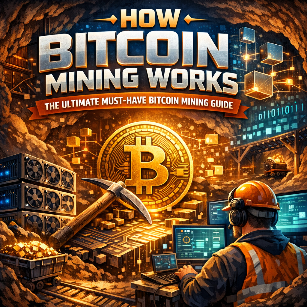 Illustration of How Bitcoin Mining Works: The Ultimate Must-Have Bitcoin Mining Guide