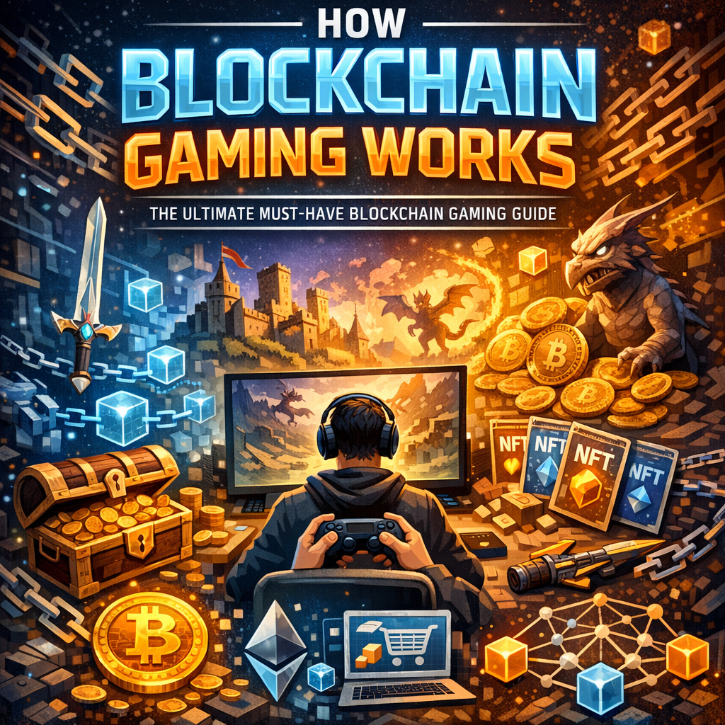 Illustration of How Blockchain Gaming Works: The Ultimate Must-Have Blockchain Gaming Guide