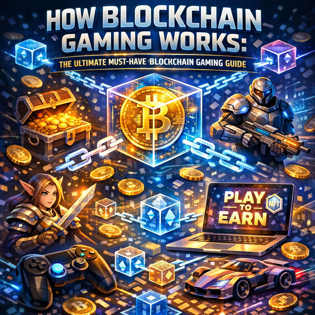 Illustration of How Blockchain Gaming Works: The Ultimate Must-Have Blockchain Gaming Guide