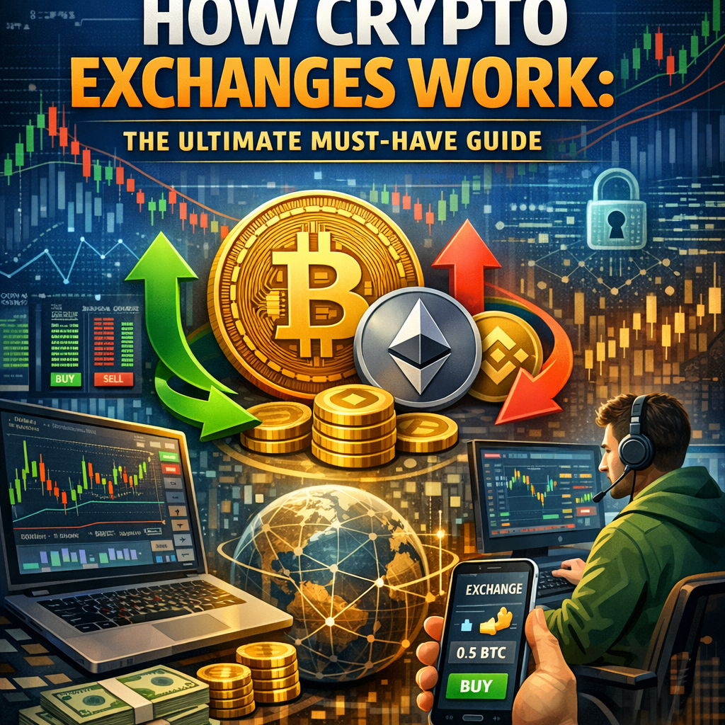 Illustration of How Crypto Exchanges Works: The Ultimate Must-Have Guide