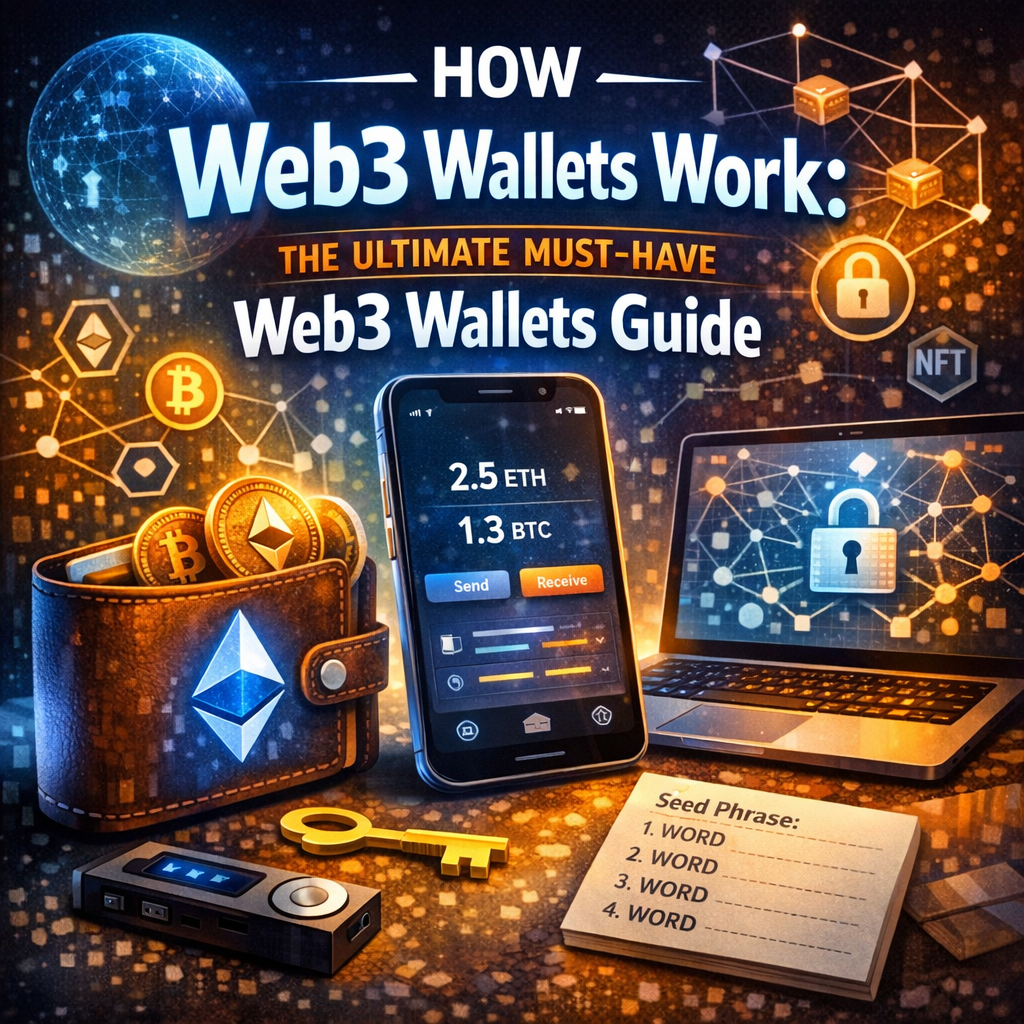 how web3 wallets works illustration for How Web3 Wallets Work: The Ultimate Must-Have Web3 Wallets Guide