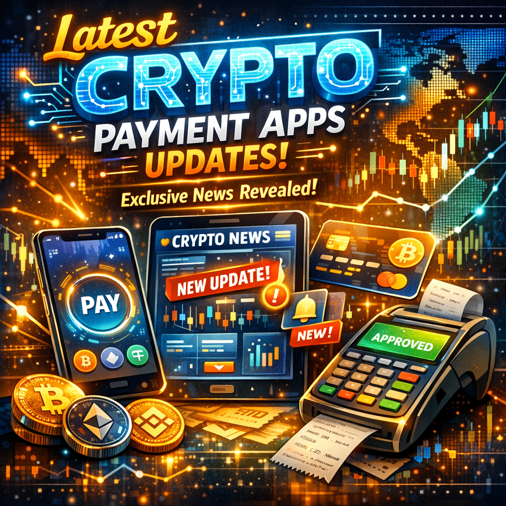 Illustration of Latest Crypto Payment Apps Updates: Exclusive Must-Have News Revealed