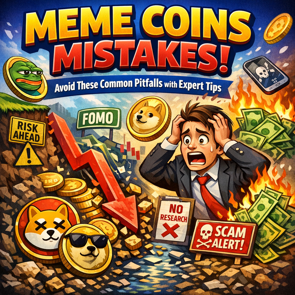 Illustration of Meme Coins Mistakes: Avoid These Common Pitfalls with Expert Tips