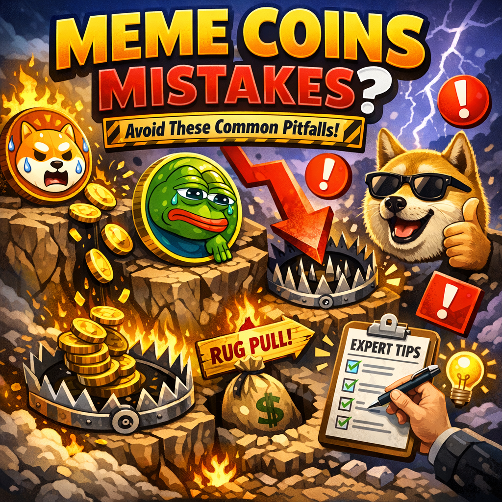 Illustration of Meme Coins Mistakes: Avoid These Common Pitfalls with Expert Tips