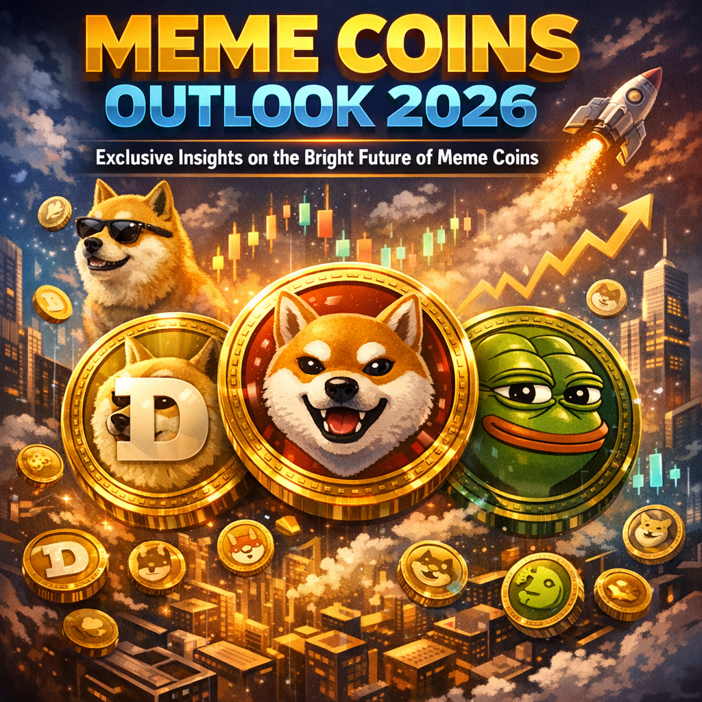 Illustration of Meme Coins Outlook 2026: Exclusive Insights on the Bright Future of Meme Coins