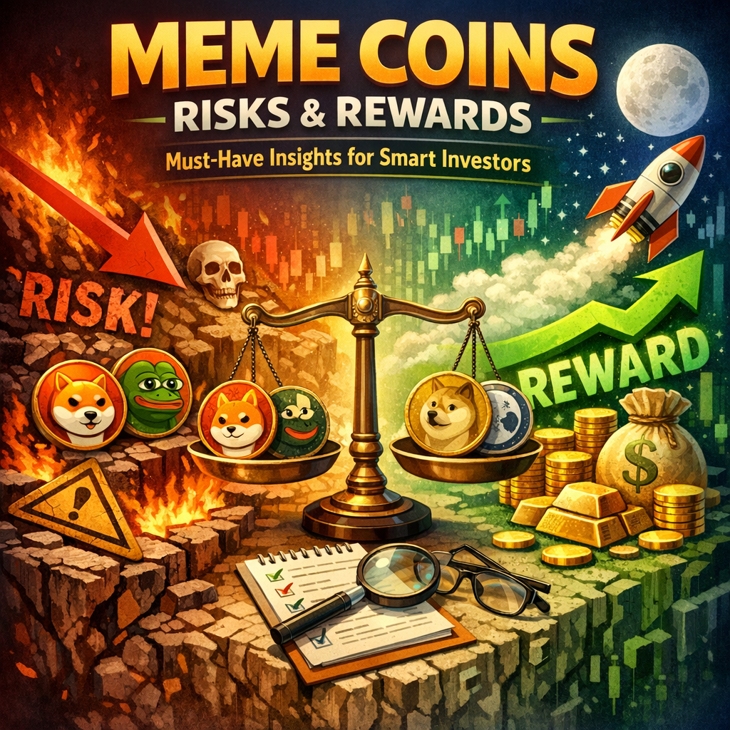 Illustration of Meme Coins Risks and Rewards: Must-Have Insights for Smart Investors