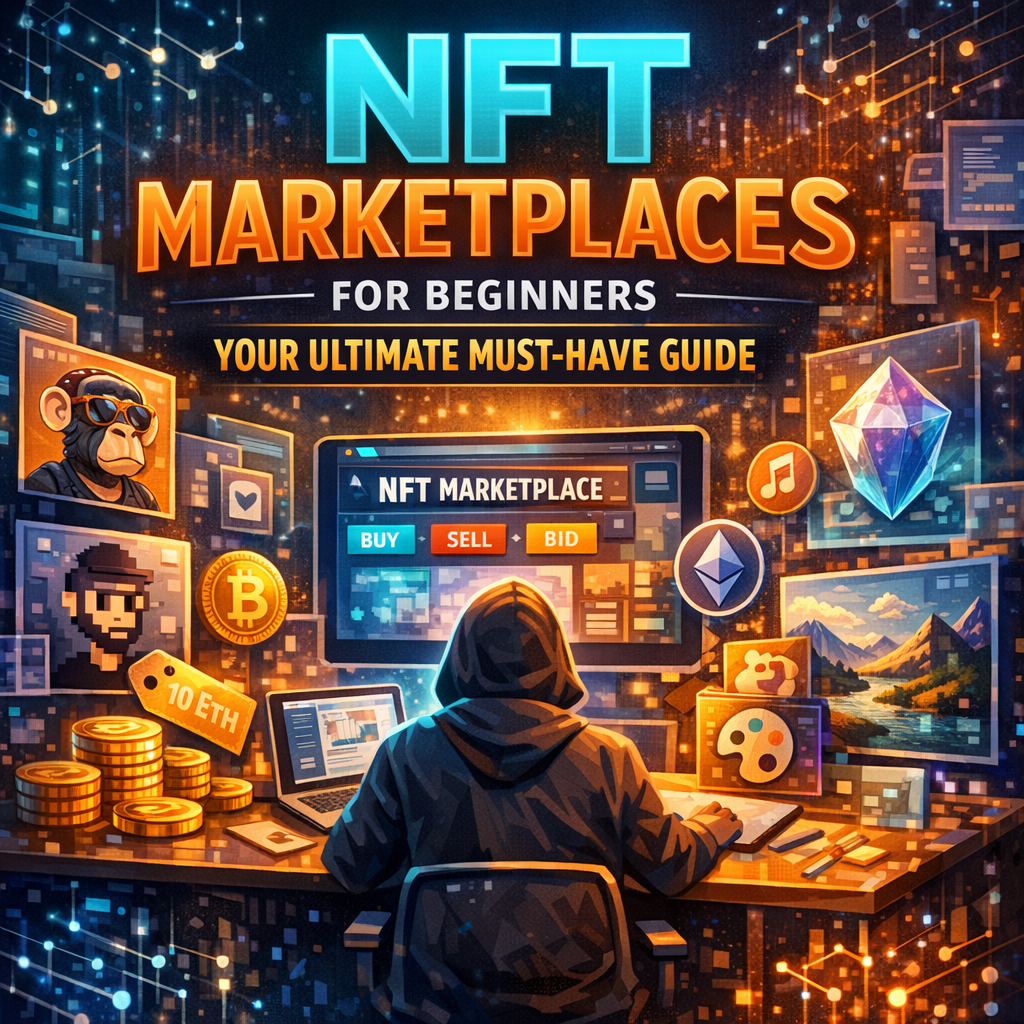 Illustration of NFT Marketplaces for Beginners: Your Ultimate Must-Have Guide