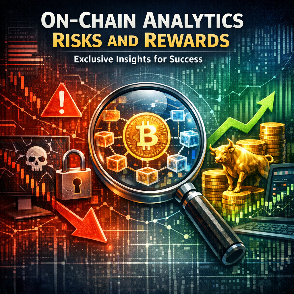 Illustration of On-Chain Analytics Risks and Rewards: Exclusive Insights for Success