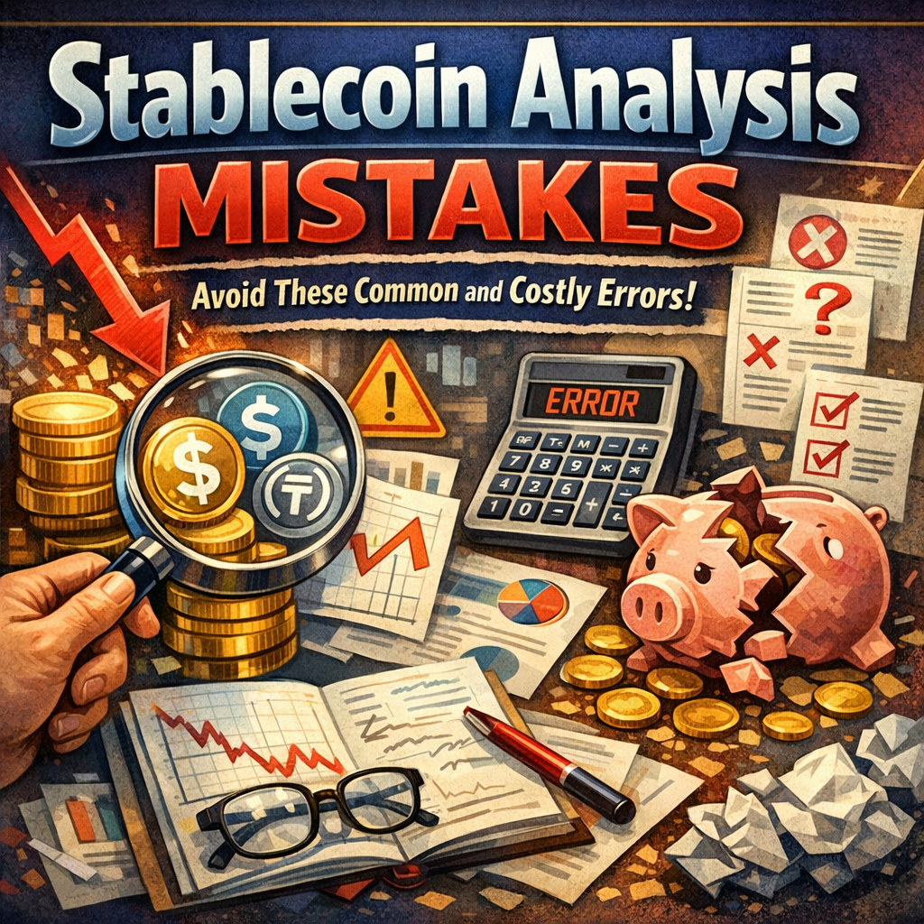 Illustration of Stablecoin Analysis Mistakes: Avoid These Common and Costly Errors