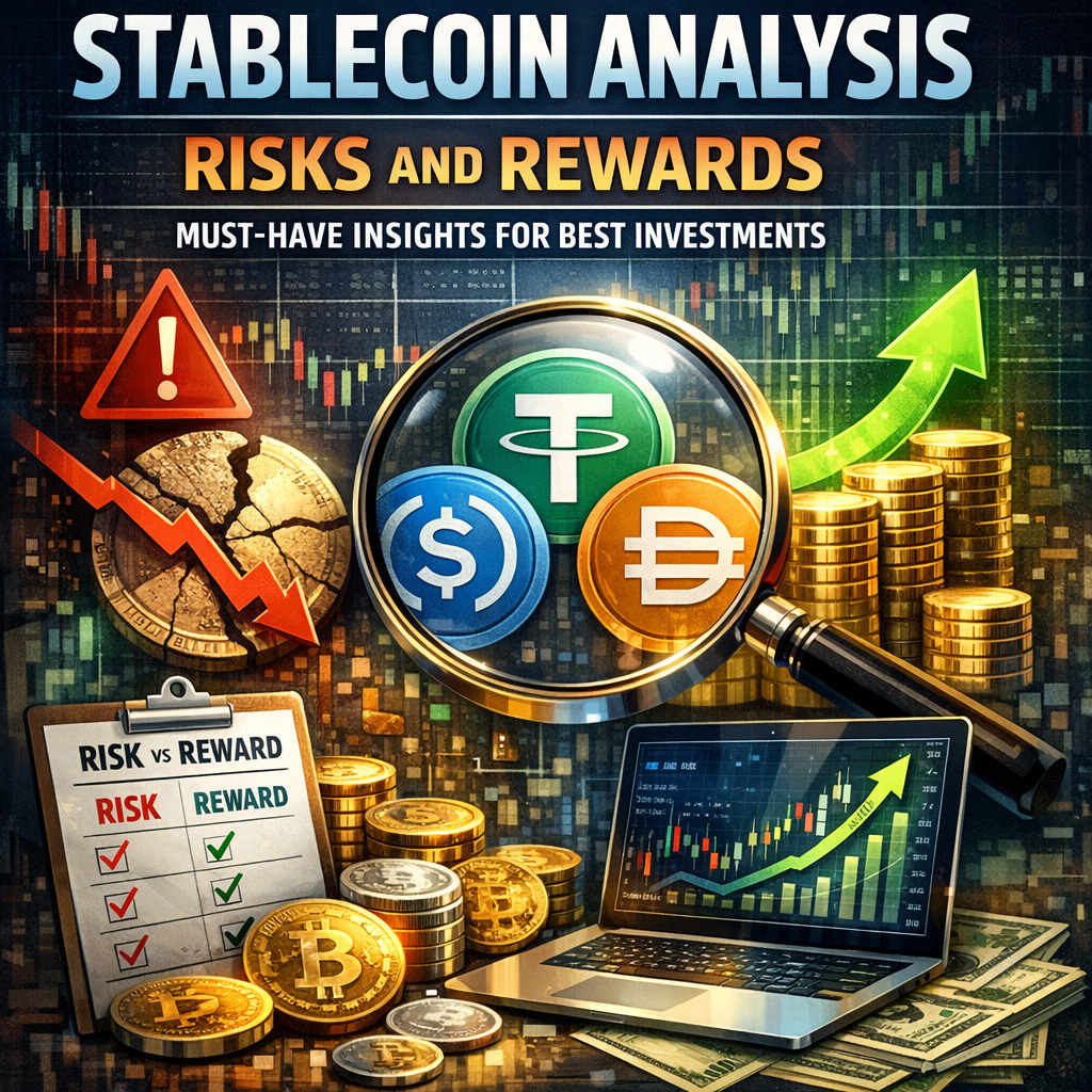 Illustration of Stablecoin Analysis Risks and Rewards: Must-Have Insights for Best Investments