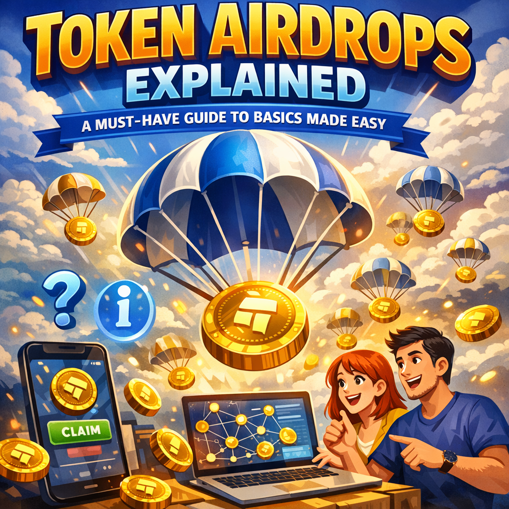 Illustration of Token Airdrops Explained: A Must-Have Guide to Basics Made Easy