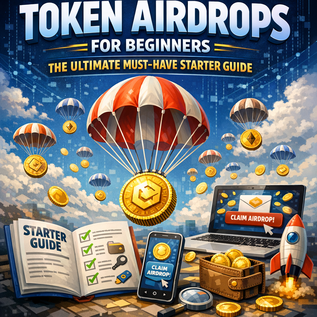 Illustration of Token Airdrops for Beginners: The Ultimate Must-Have Starter Guide